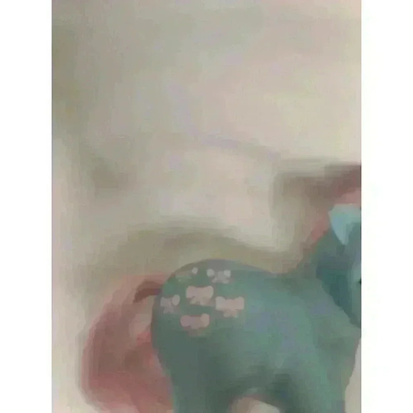 Vintage My Little Pony G1 Bow Tie Hasbro 1983 MLP Blue w/ Pink Hair & Bows - Picture 2 of 4